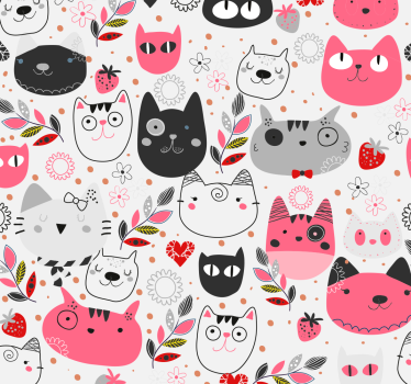 Gyerek redőnyök illusztrált macskákkal - TenStickers