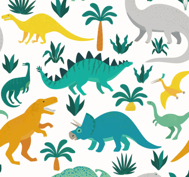 Gyerek redőnyök - dinoszauruszok fákkal - TenStickers