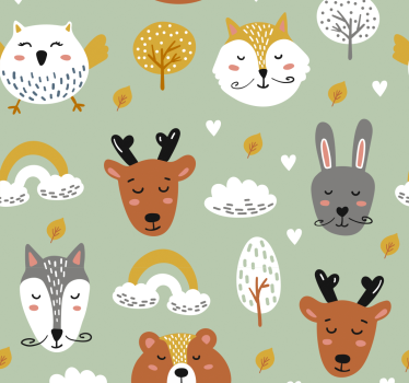 Nordikus stílusú hegyek redőnyök gyerekeknek - TenStickers