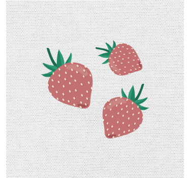 Színes kézzel írt eper minta redőnyök konyha - TenStickers