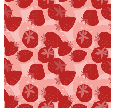 Absztrakt folytatású piros eprek redőnyök konyha - TenStickers