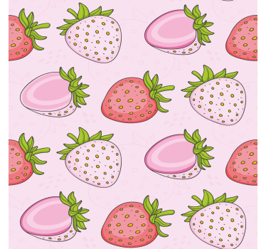 Rózsaszín és piros eper redőnyök konyha - TenStickers