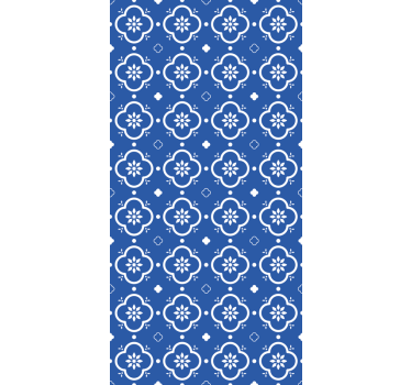 Sötétkék csempe effekt minta Sávroló - TenStickers