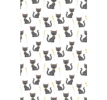Fekete macskák minta redőnyök állatok - TenStickers