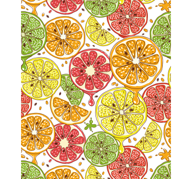 Citrus szelet minta Redőnyök konyha - TenStickers