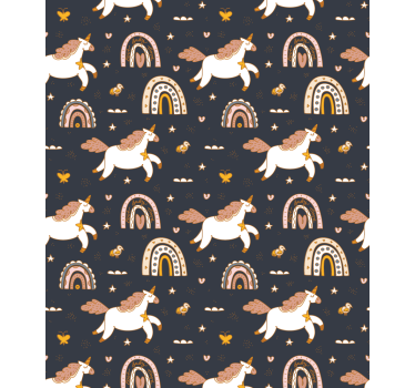 Bájos egyszarvú motívum Redőnyök gyerekek - TenStickers