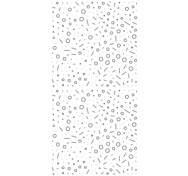 Formák fekete -fehér mintás modern Sávroló - TenStickers