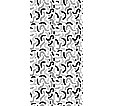 Fekete -fehér labirintus modern Sávroló - TenStickers