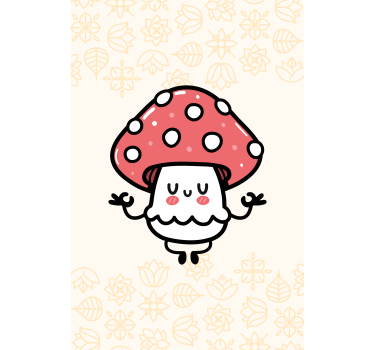Aranyos boldog gomba gyerekek savrolo - TenStickers
