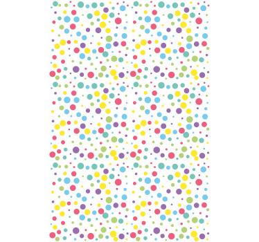 Színes pöttyös minta modern Sávroló - TenStickers