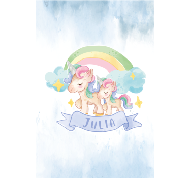 Egyszarvú kaland Redőnyök gyerekek - TenStickers