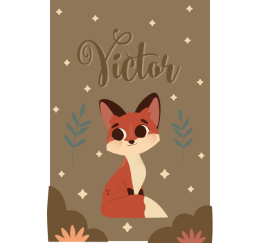 Egyedi róka design Redőnyök gyerekek - TenStickers