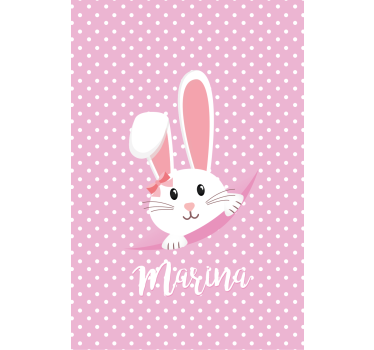 Aranyos nyuszi lánynak babys Sávroló - TenStickers