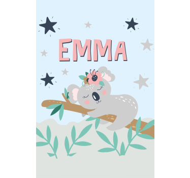 Baba koala névvel Redőnyök gyerekek - TenStickers