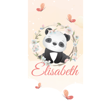 Baba panda névvel Redőnyök gyerekek - TenStickers