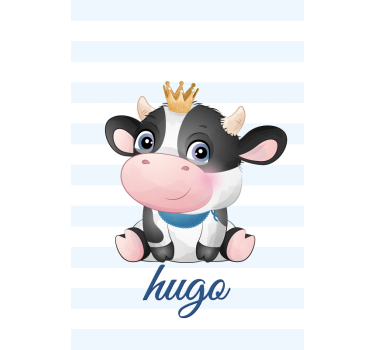 Névvel koronás tehén Redőnyök gyerekek - TenStickers