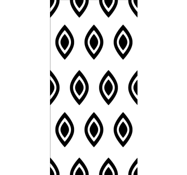 Geometrikus minta fekete-fehér formák minták Sávroló - TenStickers
