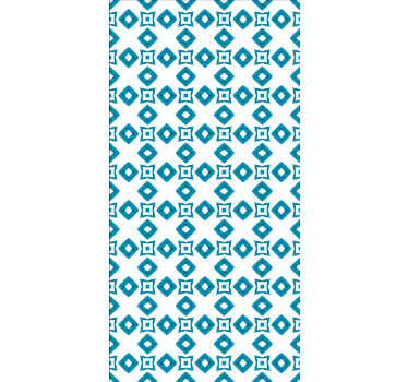 Geometrikus kék minta Redőnyök konyha - TenStickers