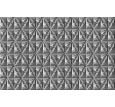 Vintage geometrikus virágmintás konyhaablak roló - TenStickers
