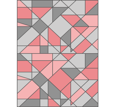 Geometriai alakzat elrendezése Redőnyök textúra és a minta - TenStickers
