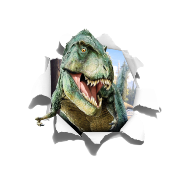 Redőnyök dinoszaurusz 3d dühös t-rex - TenStickers