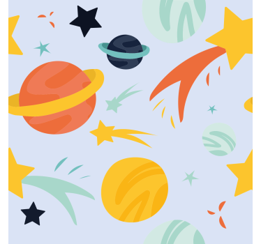 Redőnyök gyerekek bolygók minta - TenStickers