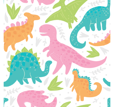 Redőnyök dinoszaurusz pasztell színek - TenStickers
