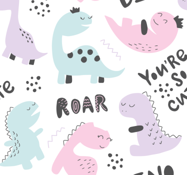Dino hercegnő Redőnyök dinoszaurusz - TenStickers