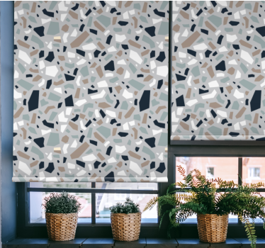 Absztrakt terrazzo minta redőnyök textúrája - TenStickers