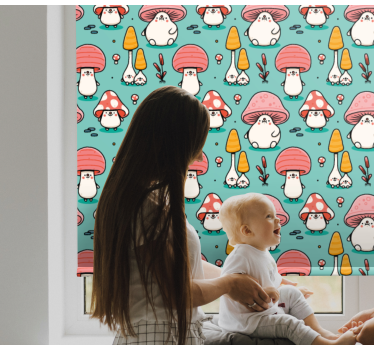Baba gombás karakterek Redőnyök gyerekek - TenStickers