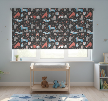 Aranyos kutyák illusztrációval redőnyök gyerekeknek - TenStickers