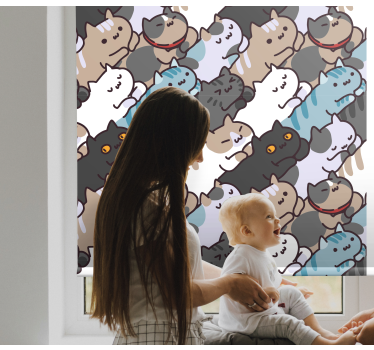 Aranyos macskák alvásmintás gyerekek savrolo - TenStickers