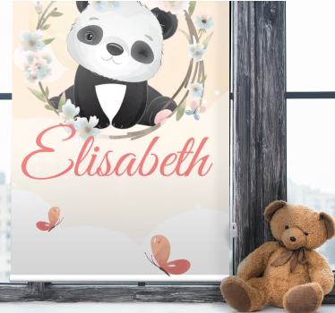 Baba panda névvel Redőnyök gyerekek - TenStickers