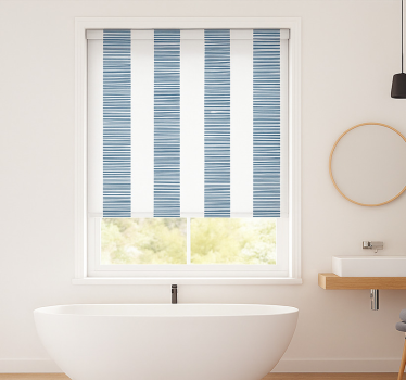 ceramica righe blu Redőnyök fürdőszoba - TenStickers