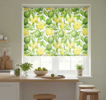 Citrus gyümölcs minta redőnyök konyha - TenStickers