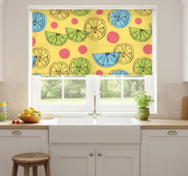 Citrus gyümölcsök redőnyök konyha - TenStickers