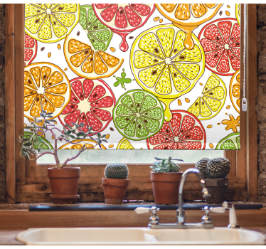 Citrus szelet minta Redőnyök konyha - TenStickers