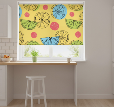 Citrus szeletek mintás redőnyök konyha - TenStickers