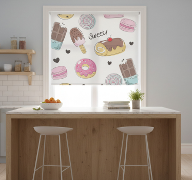 Édességek mintás redőnyök konyha - TenStickers