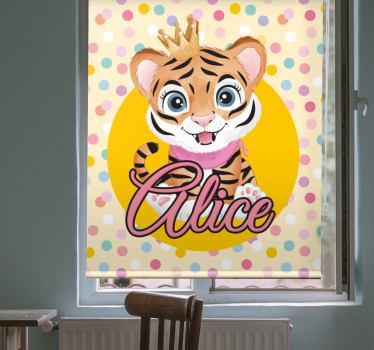 Egyedi baba tigris Redőnyök gyerekek - TenStickers