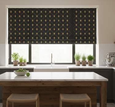 Elegáns sötét csempe redőnyök konyha - TenStickers