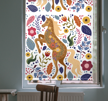 Fenséges ló sziluettje redőnyök állatok - TenStickers