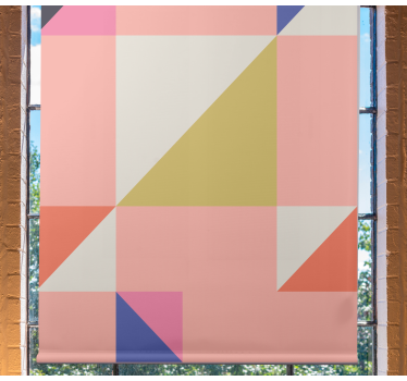 Geometriai színes blokkok Redőnyök falusias - TenStickers