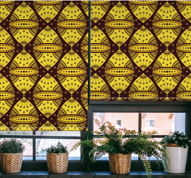 Geometrikus minták fúziója redőnyök textúrája - TenStickers