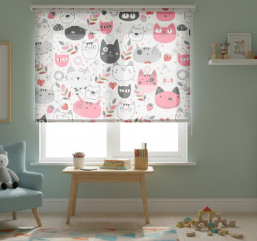 Gyerek redőnyök illusztrált macskákkal - TenStickers