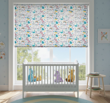 Gyerekredőnyök kézi rajzokkal illusztrálva - TenStickers