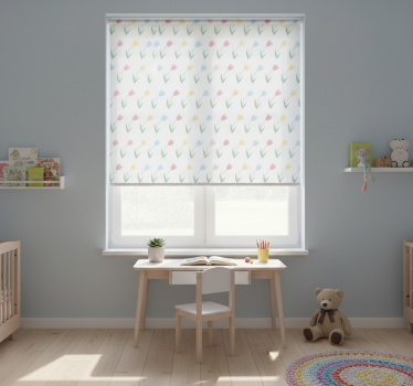 Gyerekredőnyök színes tulipánmintával - TenStickers