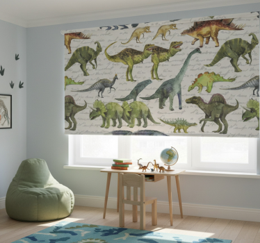 Gyerekredőnyök valósághű dinoszauruszokkal - TenStickers