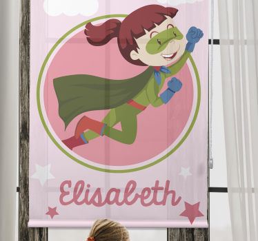 Hősies gyerekrepülés Redőnyök szuperhős - TenStickers