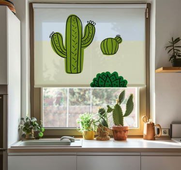 Kaktusz növény Redőnyök konyha - TenStickers
